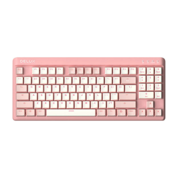 Gaming Keyboard Delux KM18DB RGB (White&Pink)