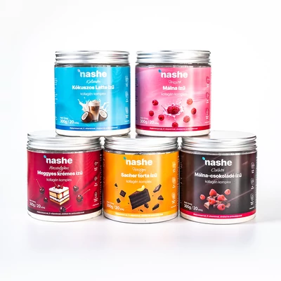 Nashe kollagén komplex ízválogatás - 5 íz, 100 napi adag