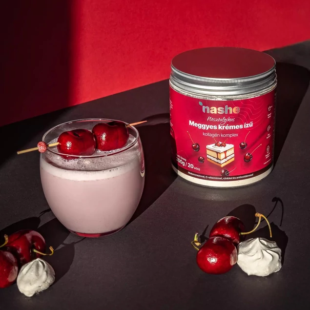 Meggyes krémes ízű kollagén komplex, 300g