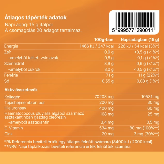 Sacher torta ízű kollagén komplex, 300g